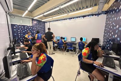 notícia: Sala de informática inclusiva amplia atendimento a alunos atípicos na UsiPaz Jurunas/Condor