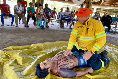 notícia: Indígenas do Território Alto Rio Guamá aprendem técnicas de brigada de incêndios