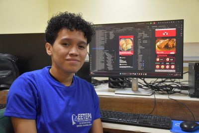 notícia: Alunos da EETEPA Vilhena Alves desenvolvem aplicativos inspirados no turismo e culinária paraense.