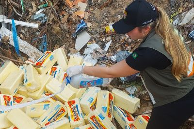 notícia: Adepará apreende 462 quilos de queijo clandestino em Ipixuna do Pará
