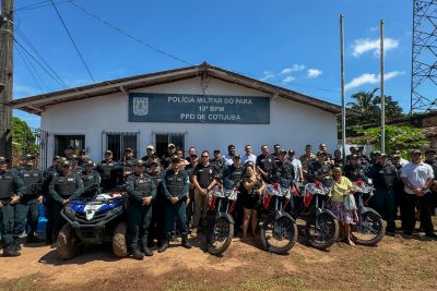 notícia: Segup entrega quadriciclo e motocicletas para ilha de Cotijuba, em Belém