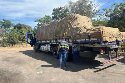 notícia: Secretaria de Estado da Fazenda (Sefa) apreende 120 pneus no Araguaia