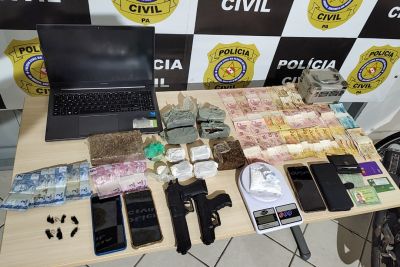 notícia: Polícia Civil prende quatro pessoas e intensifica combate ao tráfico de drogas na Ilha de Mosqueiro 