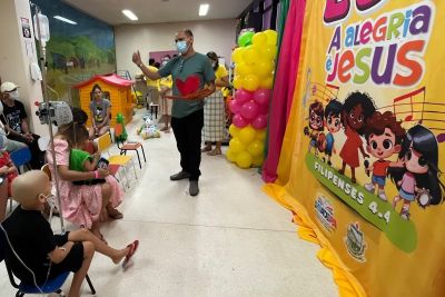 notícia: Hospital Oncológico Infantil reúne pacientes e acompanhantes na primeira Escola Bíblica de Férias