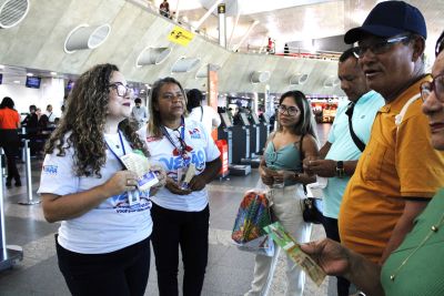 notícia: Aeroporto de Belém recebe ações de verão da Adepará com foco na prevenção à monilíase