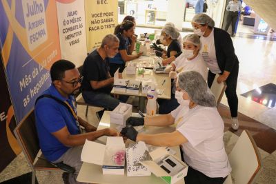 notícia: Julho Amarelo: Santa Casa realiza evento de conscientização sobre hepatites virais 