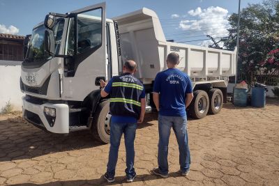 notícia: Sefa apreende caminhão avaliado em R$ 627 mil em Dom Eliseu, sudeste estadual