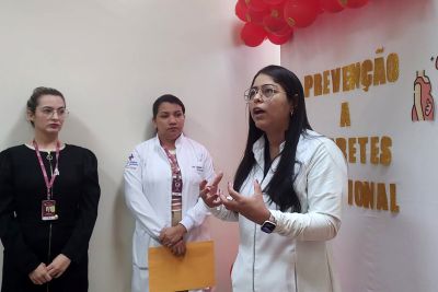 notícia: Hospital Regional do Baixo Amazonas promove prevenção a diabetes gestacional