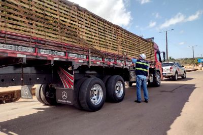 notícia: Sefa apreende dois caminhões e 20 toneladas de laranja