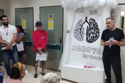 notícia: Em Santarém, HRBA alerta para câncer de pulmão durante Agosto Branco 