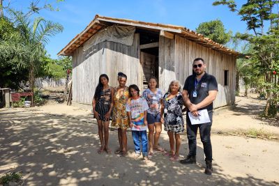 notícia: Sedeme visita comunidades de Tomé-Açu para expansão da rede de energia elétrica