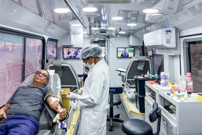 notícia: Hemopa realiza campanha de doação de sangue com Detran