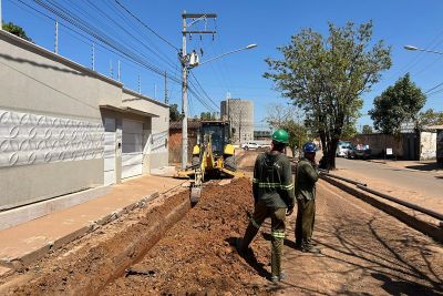 notícia: Cosanpa instala redes de abastecimento de água para Usinas da Paz em Bragança e Marabá