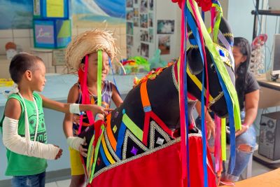 notícia: Hospital Metropolitano celebra Dia do Folclore com atividades lúdicas para crianças internadas