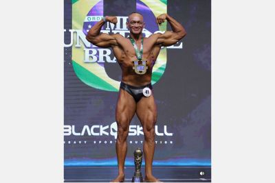 notícia: Apoiado pelo Governo do Pará, atleta da Seleção Brasileira de Fisiculturismo é Bicampeão no Mr. Universe Brazil