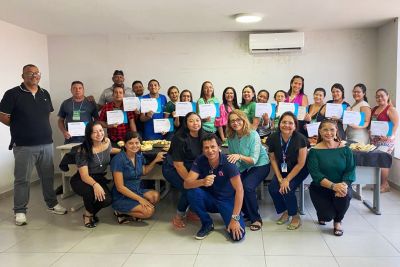 notícia: Participantes celebram conclusão de curso de Panificação na Fundação ParáPaz