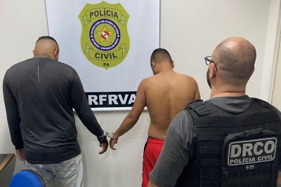 notícia: Polícia Civil prende dois acusados de usar motorista de aplicativo para cometer assalto em Belém