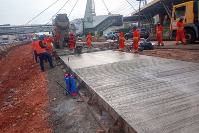 notícia: Governo do Pará e Jica inspecionam obras e constatam avanço do BRT Metropolitano