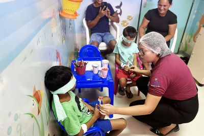 notícia: Hospital Regional do Marajó incentiva alimentação saudável entre crianças internadas