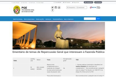 notícia: PGE lança ferramenta online com decisões estratégicas para orientar a atuação jurídica do Estado