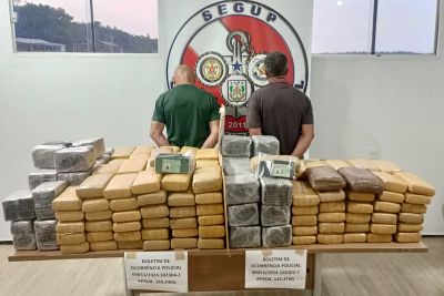 notícia: Fiscalização integrada da Base Antônio Lemos apreende mais de 330kg de entorpecentes, no Marajó