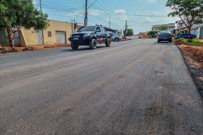 notícia: Programa 'Asfalto por Todo o Pará' avança e garante pavimentação em 31 ruas de Santarém