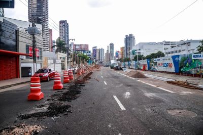 notícia: Doca de Souza Franco tem mudanças no trânsito para o avanço seguro das obras