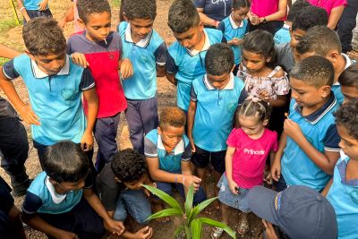 notícia: Ação ambiental do Ideflor-Bio leva educação e diversão a crianças em São Geraldo do Araguaia