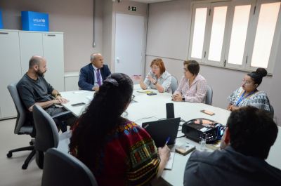 notícia: Seduc e representante do Unicef no Brasil reúnem para alinhar parceria na Conferência Internacional Infantojuvenil, em Belém