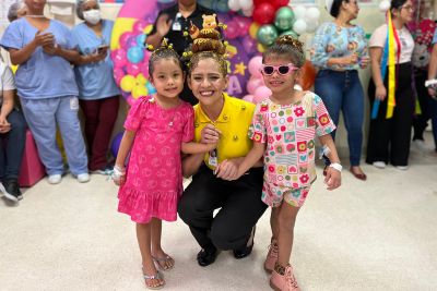 notícia: ‘Dia do Cabelo Maluco’ alegra crianças pacientes do Hospital Octávio Lobo