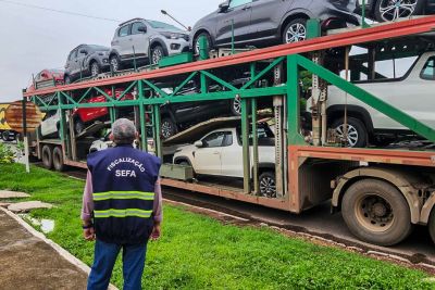 notícia: Sefa apreende 60 toneladas de sucata sem nota fiscal em Dom Eliseu, nordeste estadual