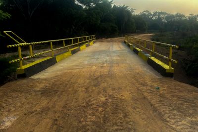 notícia: Estado vai entregar segunda ponte em concreto na zona rural de São João do Araguaia