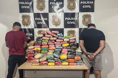 notícia: Dupla vinda de Manaus é presa com 111 kg de maconha na chegada da balsa em Santarém