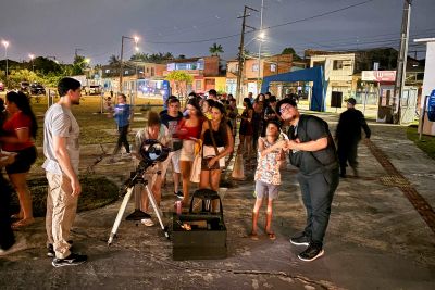 notícia: Planetário promove observação do céu noturno na UsiPaz do Bengui nesta quinta