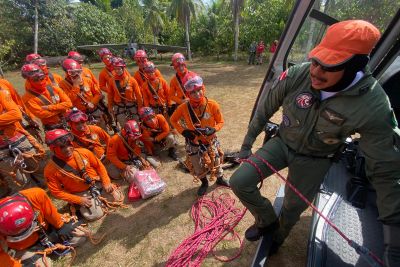 notícia: Graesp realiza instrução prática em curso de salvamento em altura