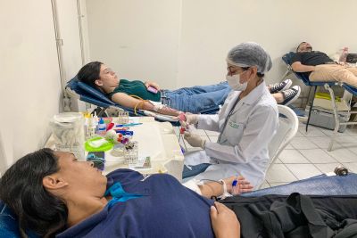 notícia: Em campanha de doação de sangue, Hemopa e Cesupa incentivam solidariedade entre universitários