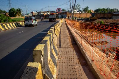 notícia: Entrada de Belém tem desvio pela Independência para construção de viaduto na BR-316