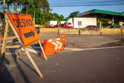 notícia: Entrada de Belém tem desvio pela Independência para construção de viaduto na BR-316