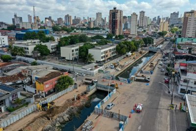 notícia: Trânsito na Avenida Almirante Tamandaré é alterado para o avanço da obra do parque linear