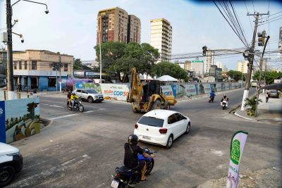 notícia: Trânsito na Avenida Almirante Tamandaré é alterado para o avanço da obra do parque linear