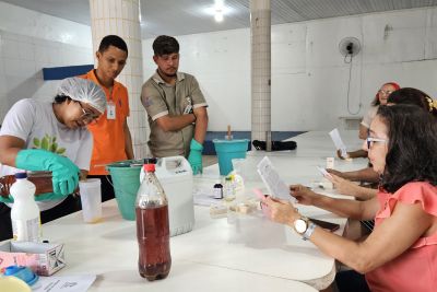 notícia: Centro Integrado de Reabilitação realiza oficina de sabão ecológico para moradores de Belém 