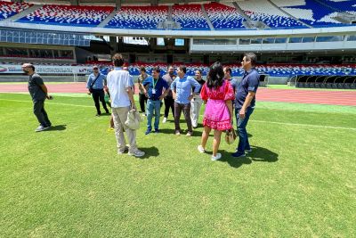 notícia: Equipe do Global Citizen realiza vistoria no Novo Mangueirão