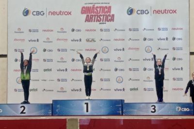 notícia: Apoiados pelo Governo do Pará, atletas brilham no Torneio Nacional de Ginástica Artística em Palmas-TO