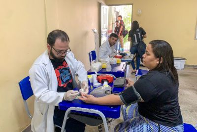 notícia: Hemopa e escola estadual promovem campanha de doação de sangue em Belém