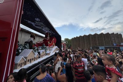 notícia: Caravana de Natal chega pela primeira vez à Usina da Paz Marituba