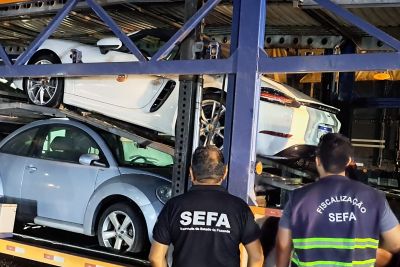 notícia: Sefa apreende Porsche zero km, avaliado em R$620 mil, em Dom Eliseu