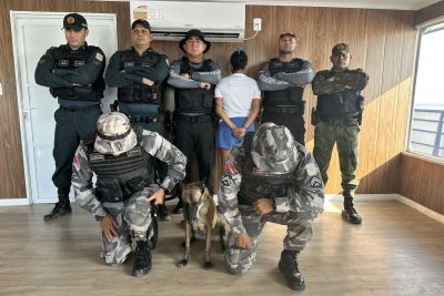 notícia: Em Óbidos, agentes da Base Fluvial Candiru prendem duas pessoas