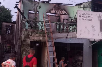 notícia: Cohab cadastra famílias que perderam suas casas em incêndio na Condor, em Belém