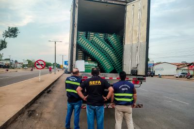 notícia: Sefa apreende mais de 3.500 caixas para indústria de pescado em Dom Eliseu 