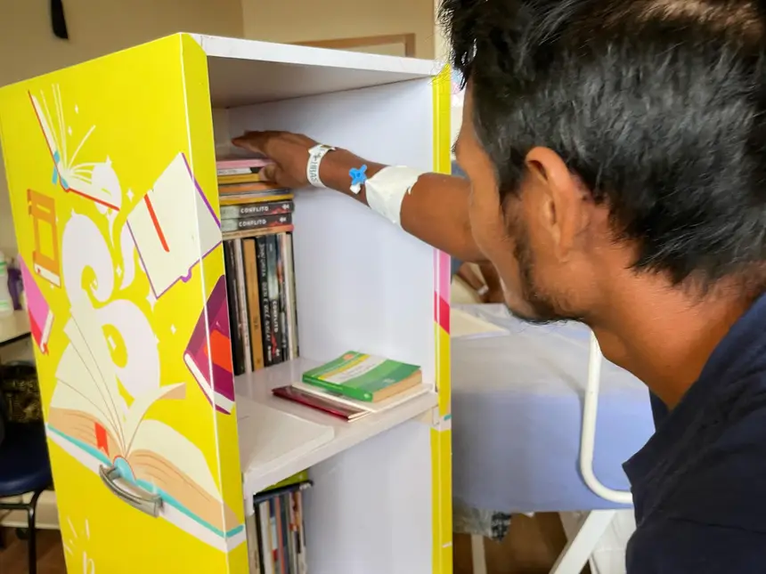 Leitura e humanização é um dos objetivos do projeto "Biblioteca Itinerante"